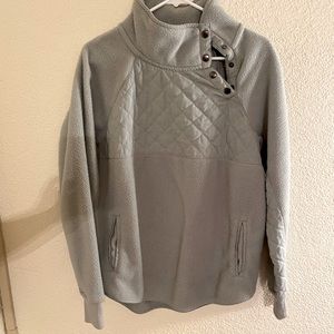 Abercrombie and Fitch asymmetrical snap sweatshirt